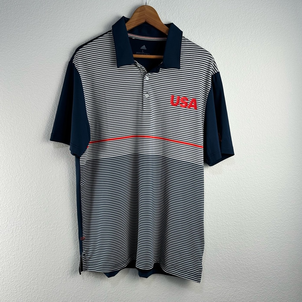 Adidas USA Golf Ultimate 365 Polo Shirt Sz L